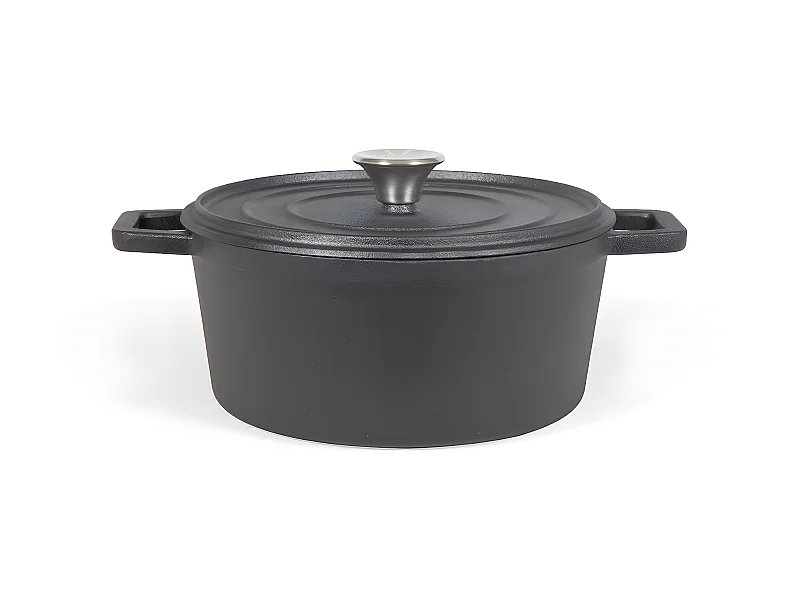 Livoo Cocotte ronde 24cm 4l noir - mep139