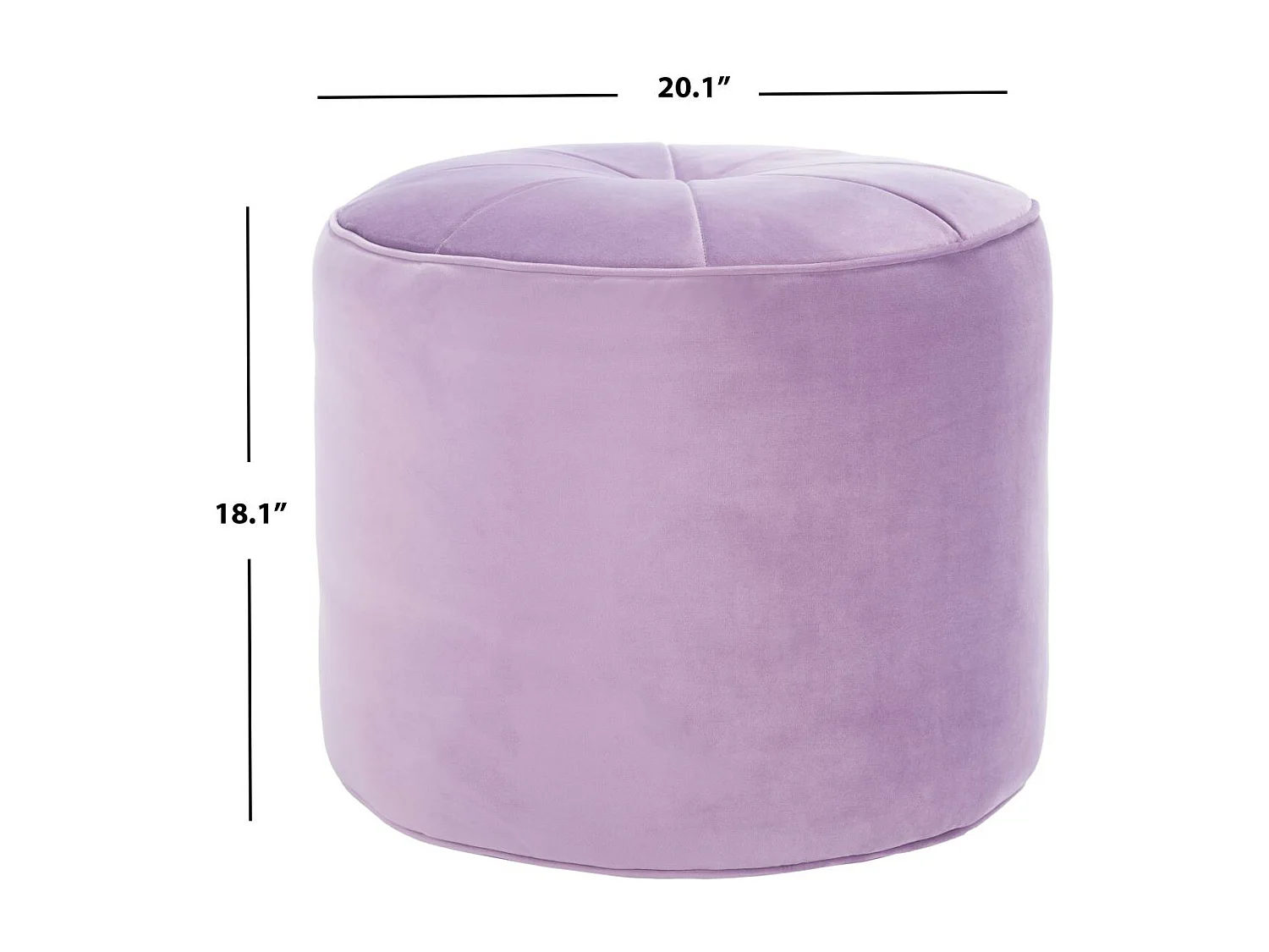 Banc & Ottomane Lilas 53.34 X 53.34 X 48.26 cm - Lorine