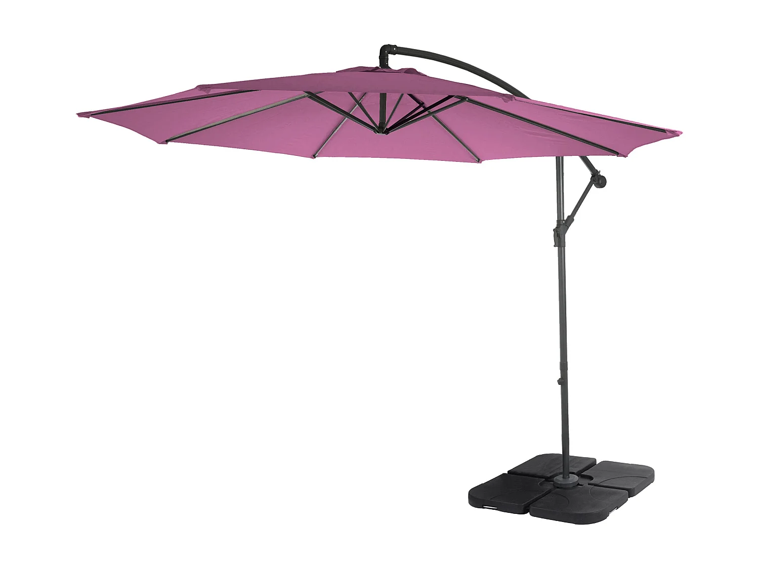 Parasol déporté protection solaire 360 x 295 x 255 cm 04_0000946