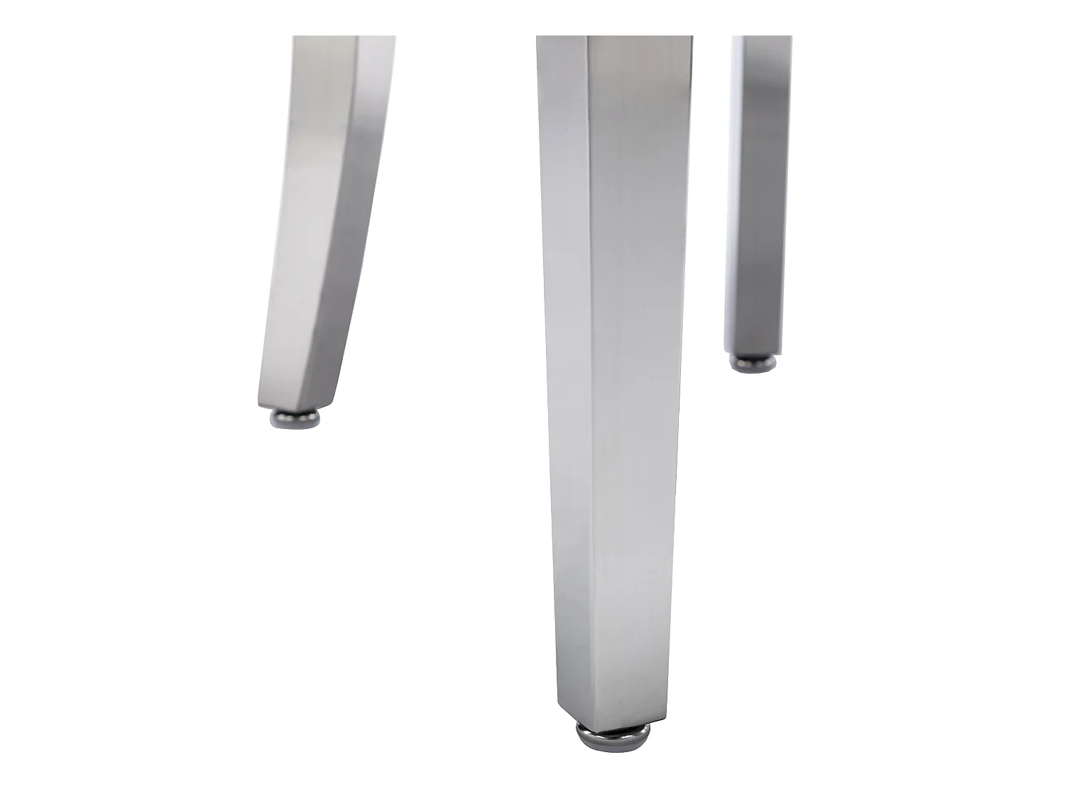 Lot de 4 chaises en velours avec pieds métallique - Beige