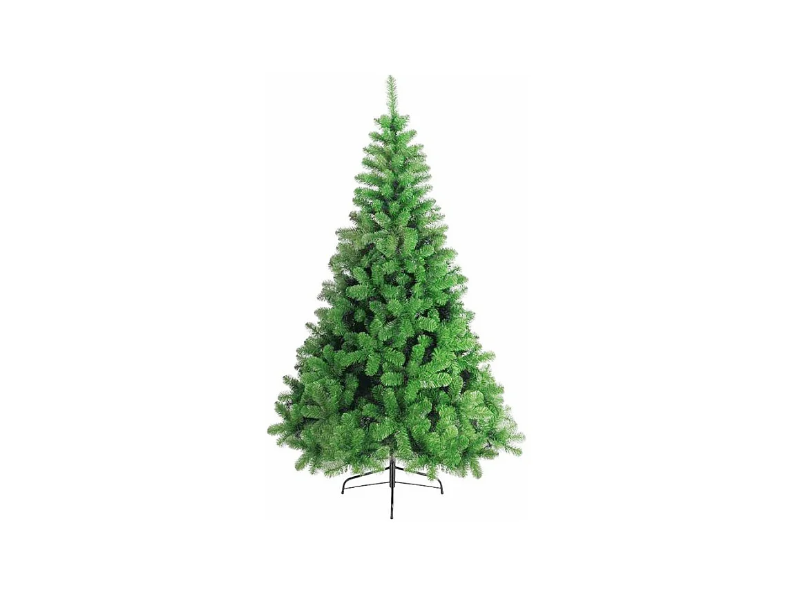 Sapin de Noël artificiel en plastique vert H180cm