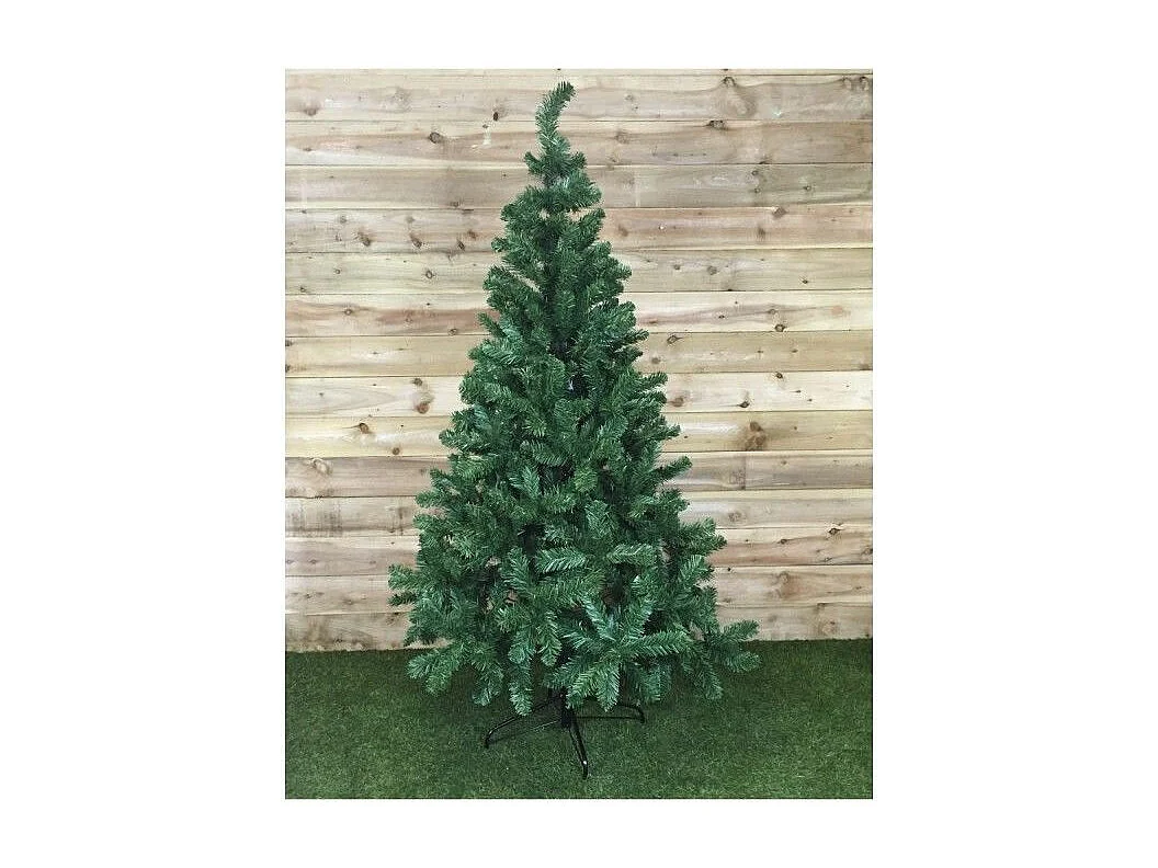 Sapin de Noël artificiel en plastique vert H180cm