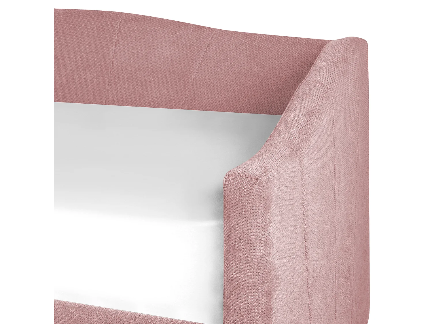 Lettino da giorno con contenitore Tessuto VITTEL 90 x 200 cm Rosa