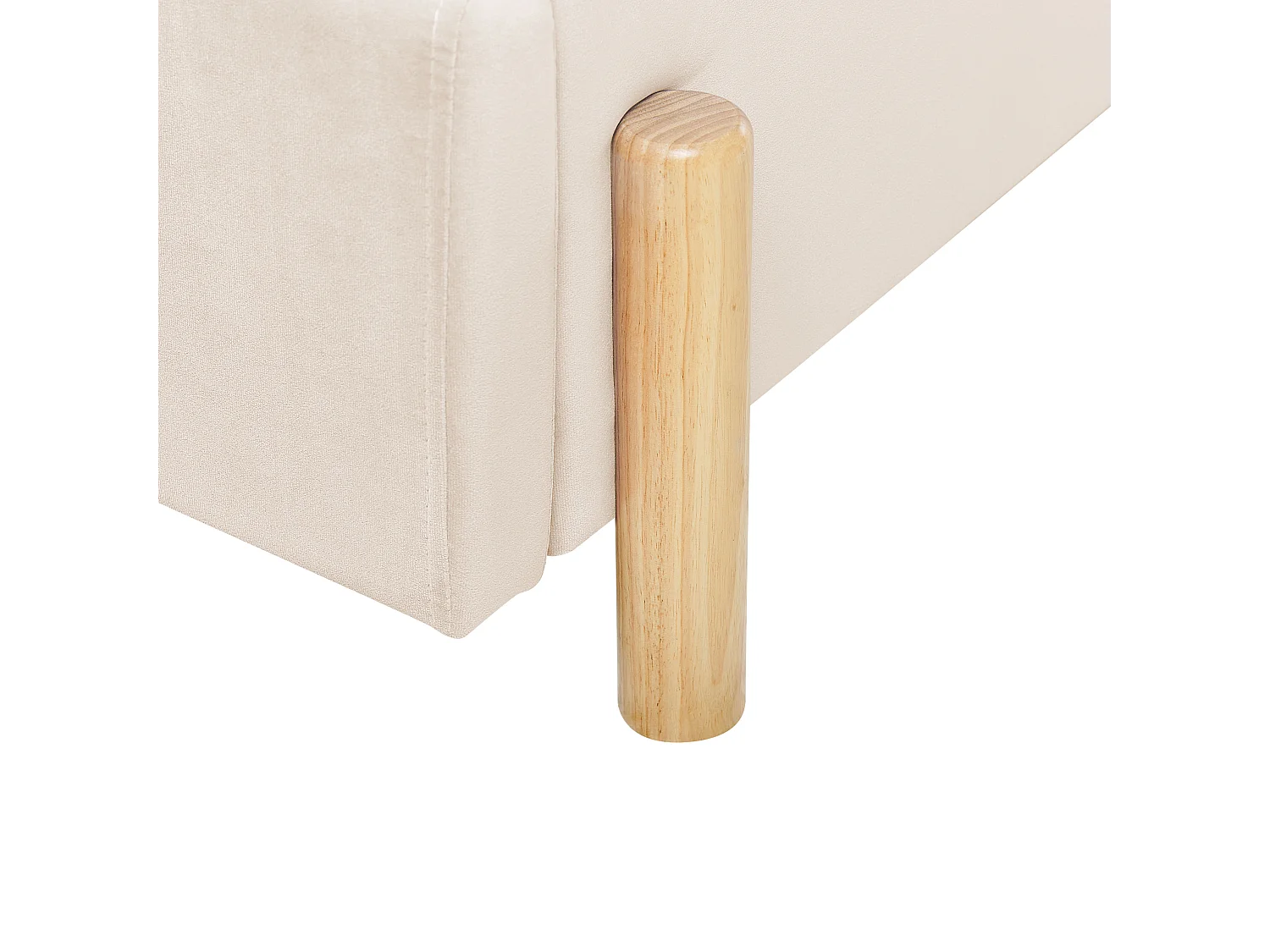 Bed fluweel beige 90 x 200 ANET