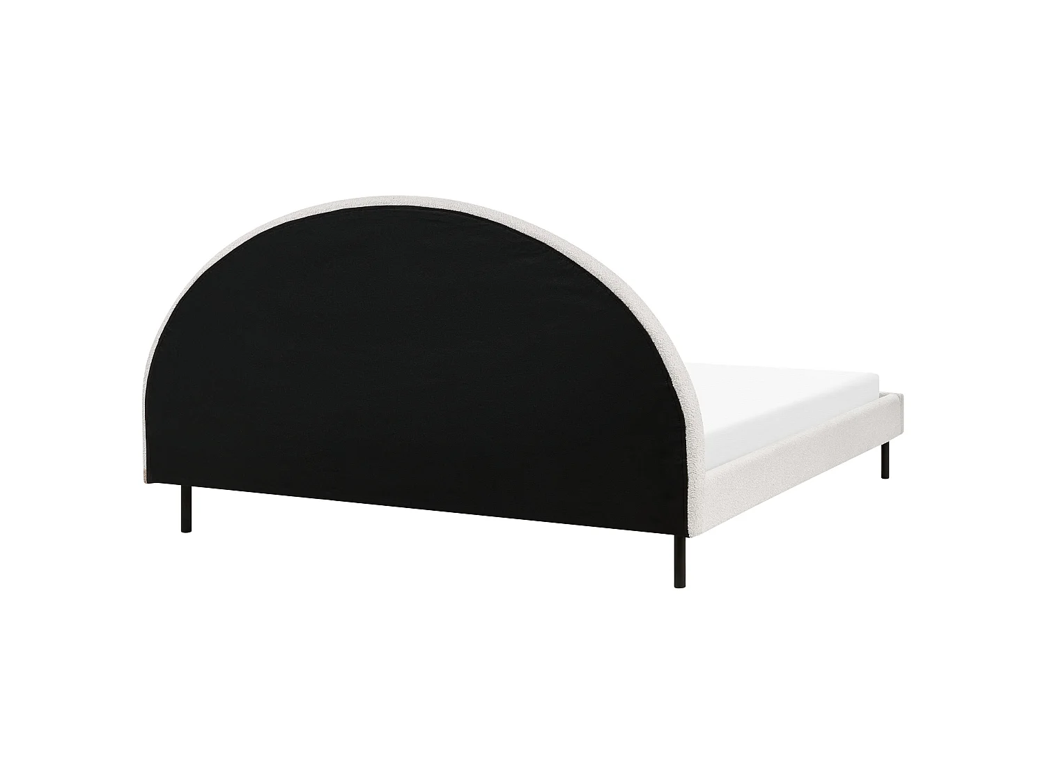 Bed Boucle MARGUT 180 x 200 cm (EU Super King) White