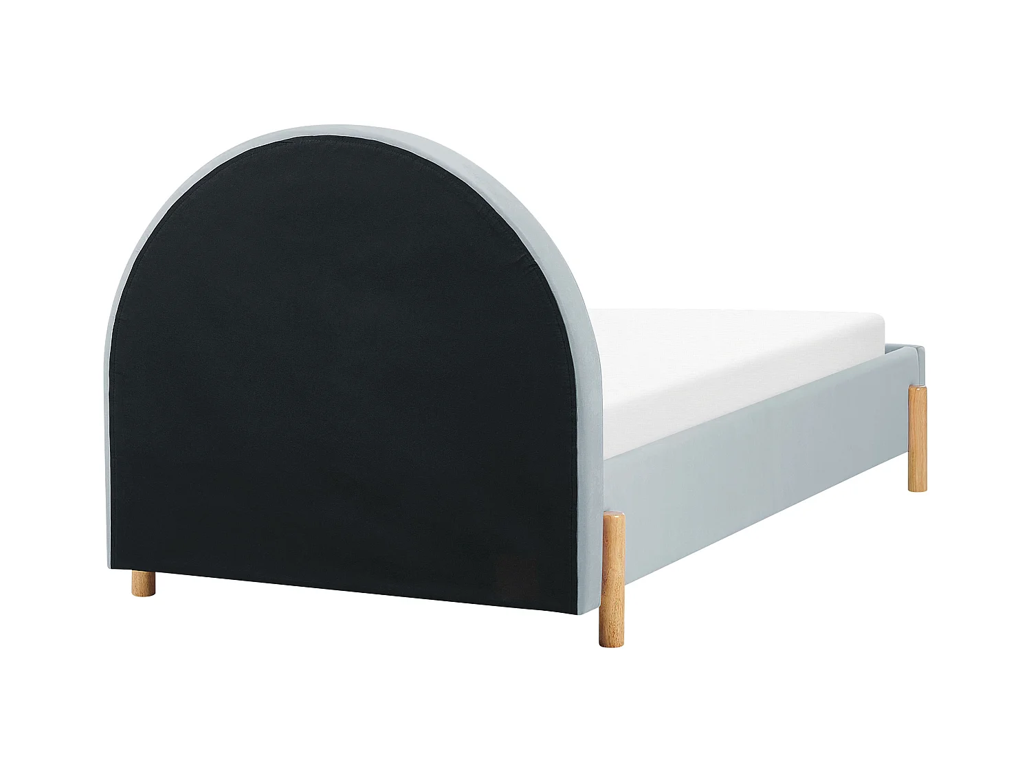 Lit d'enfant Velours ANET 90 x 200 cm Bleu clair