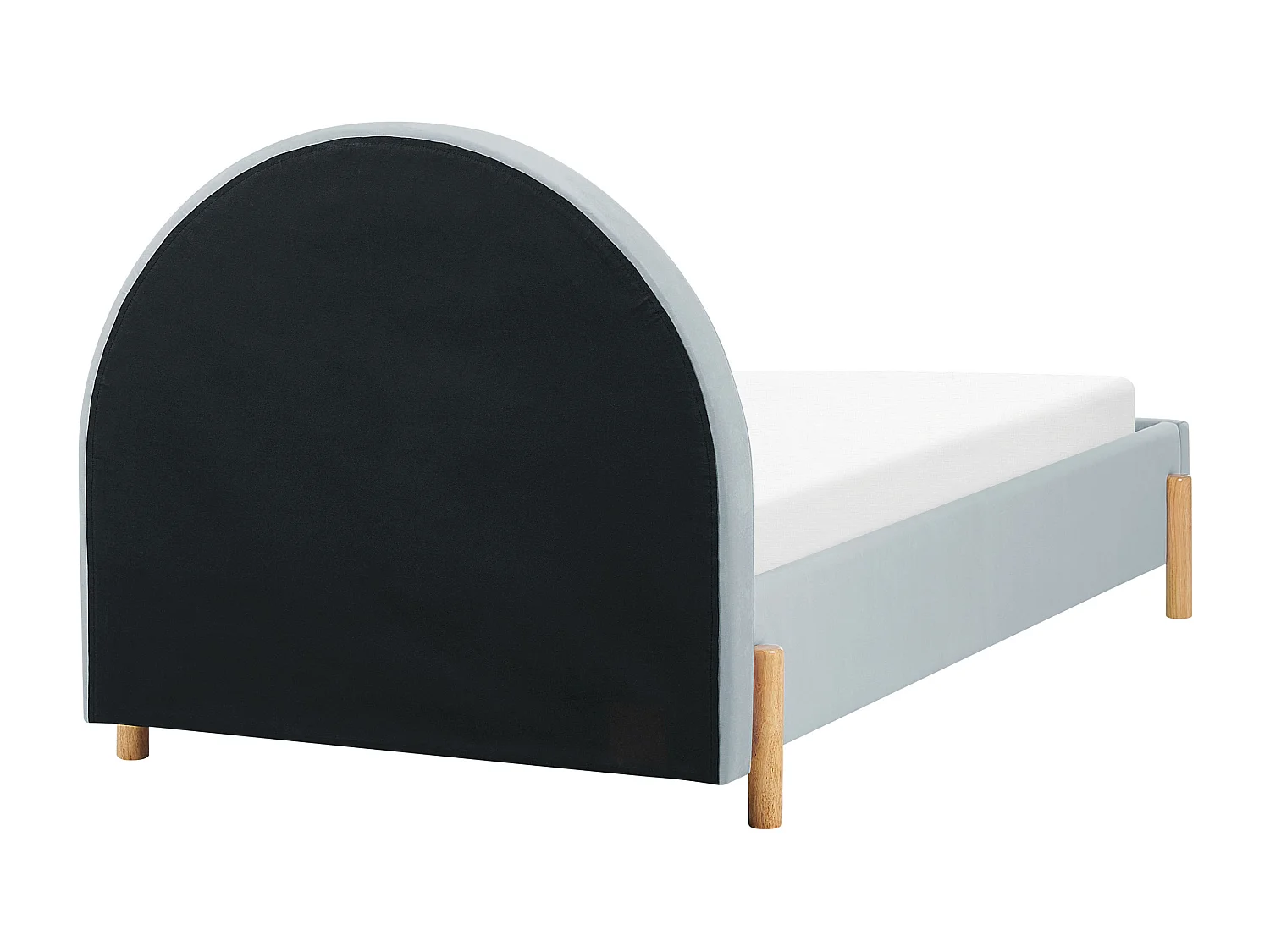 Lit d'enfant Velours ANET 90 x 200 cm Bleu clair