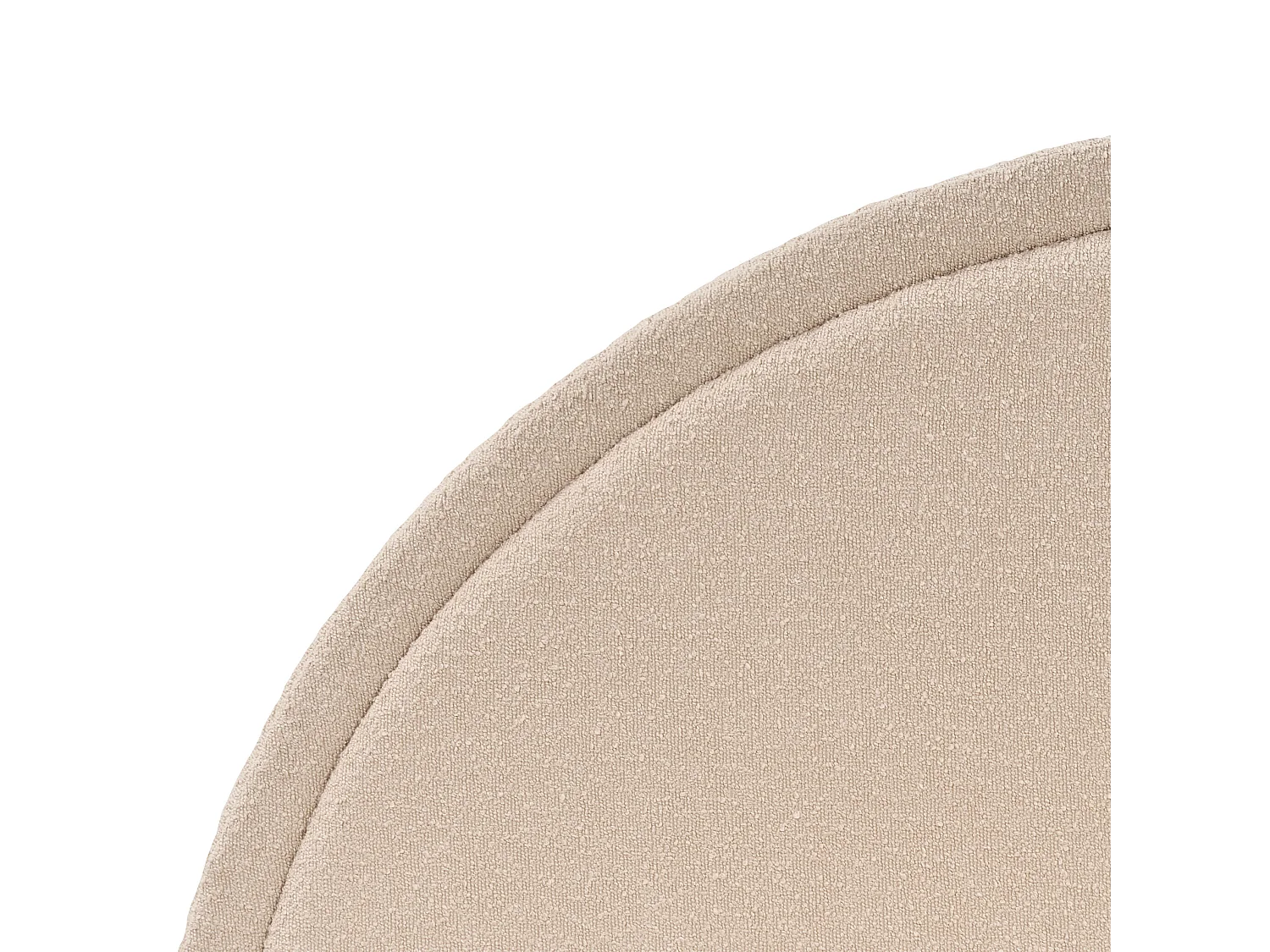 Lit avec sommier Bouclé MARGUT 180 x 200 cm Beige