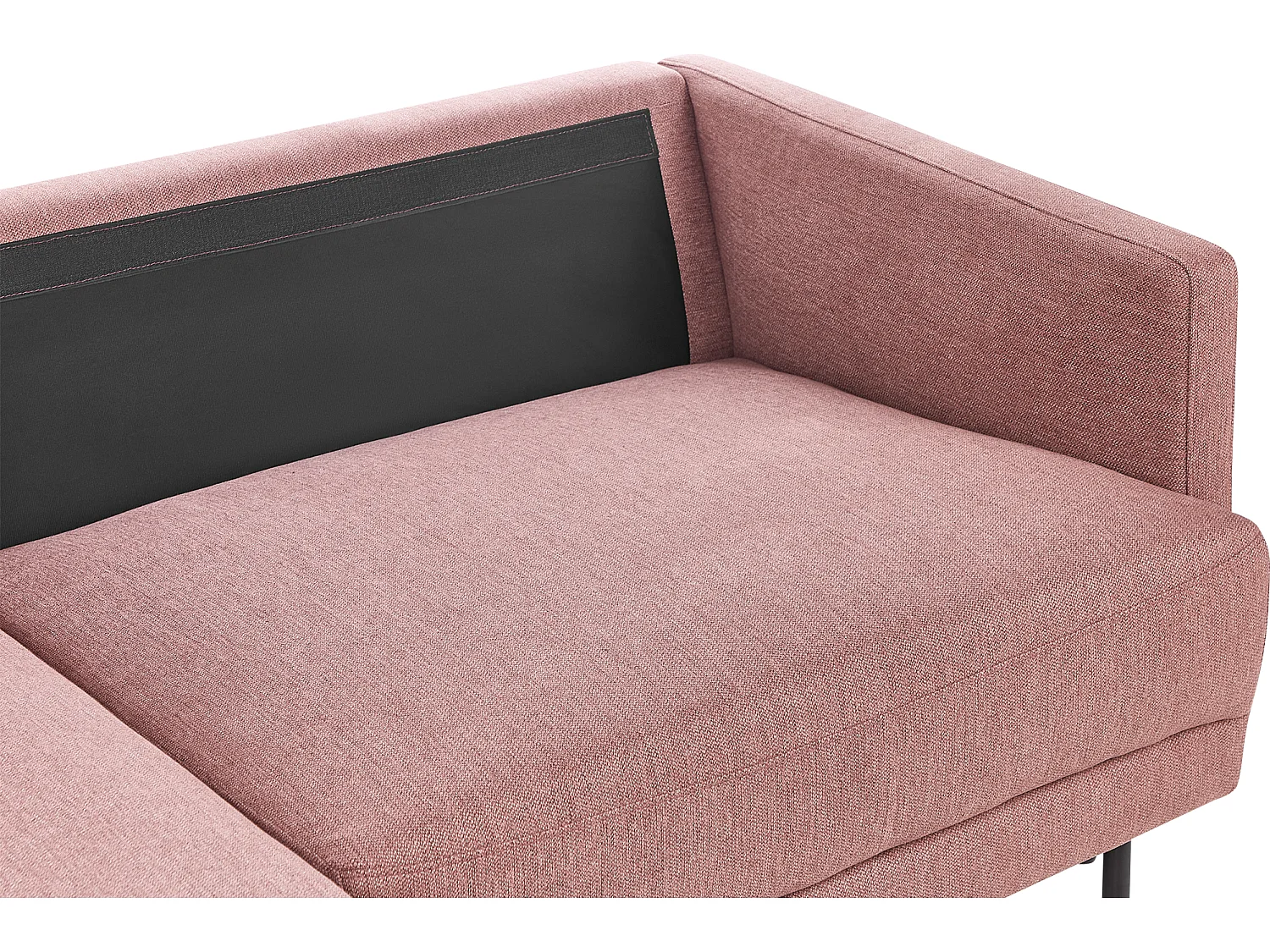 Divano angolare BREDA Tessuto Rosa 2 posti Lato destro