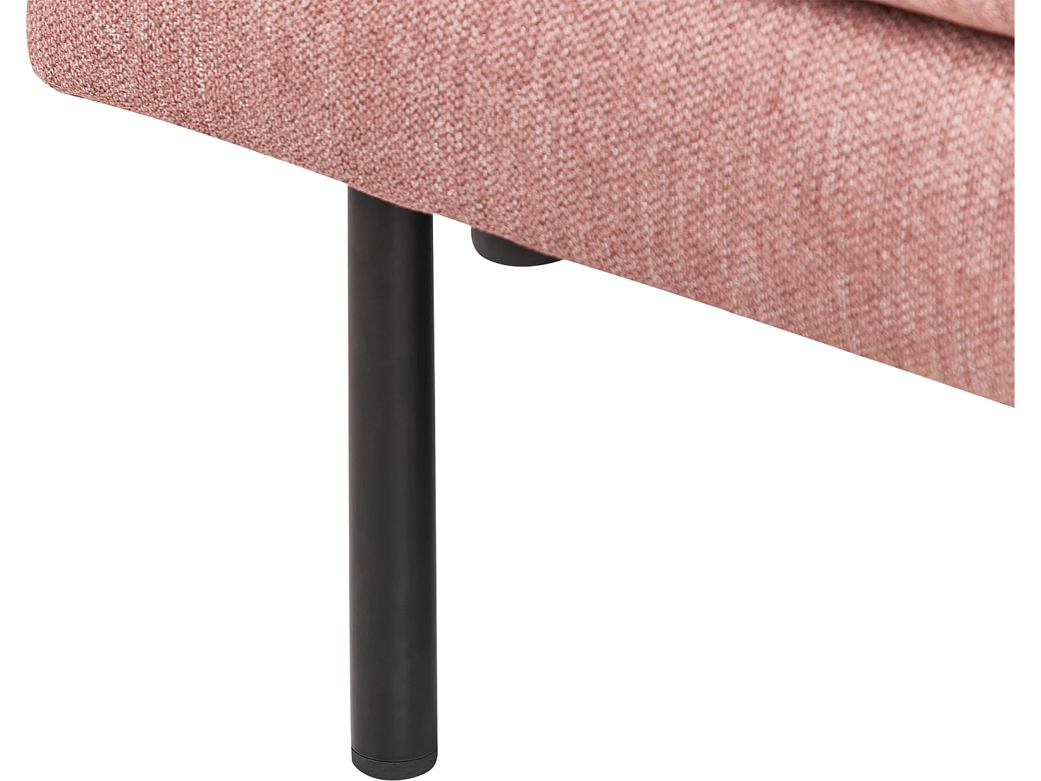 Divano angolare BREDA Tessuto Rosa 2 posti Lato destro