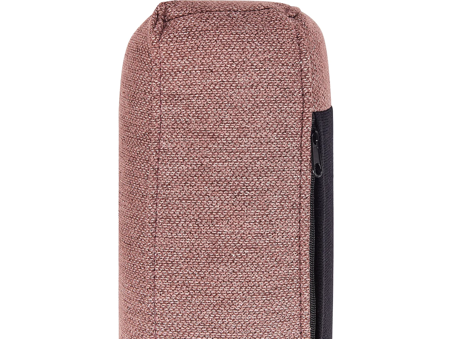 Canapé d\'Angle Moderne Côté Droit Canapé 2 Places avec Pieds en Métal Dossier Rembourré en Tissu Rose Breda