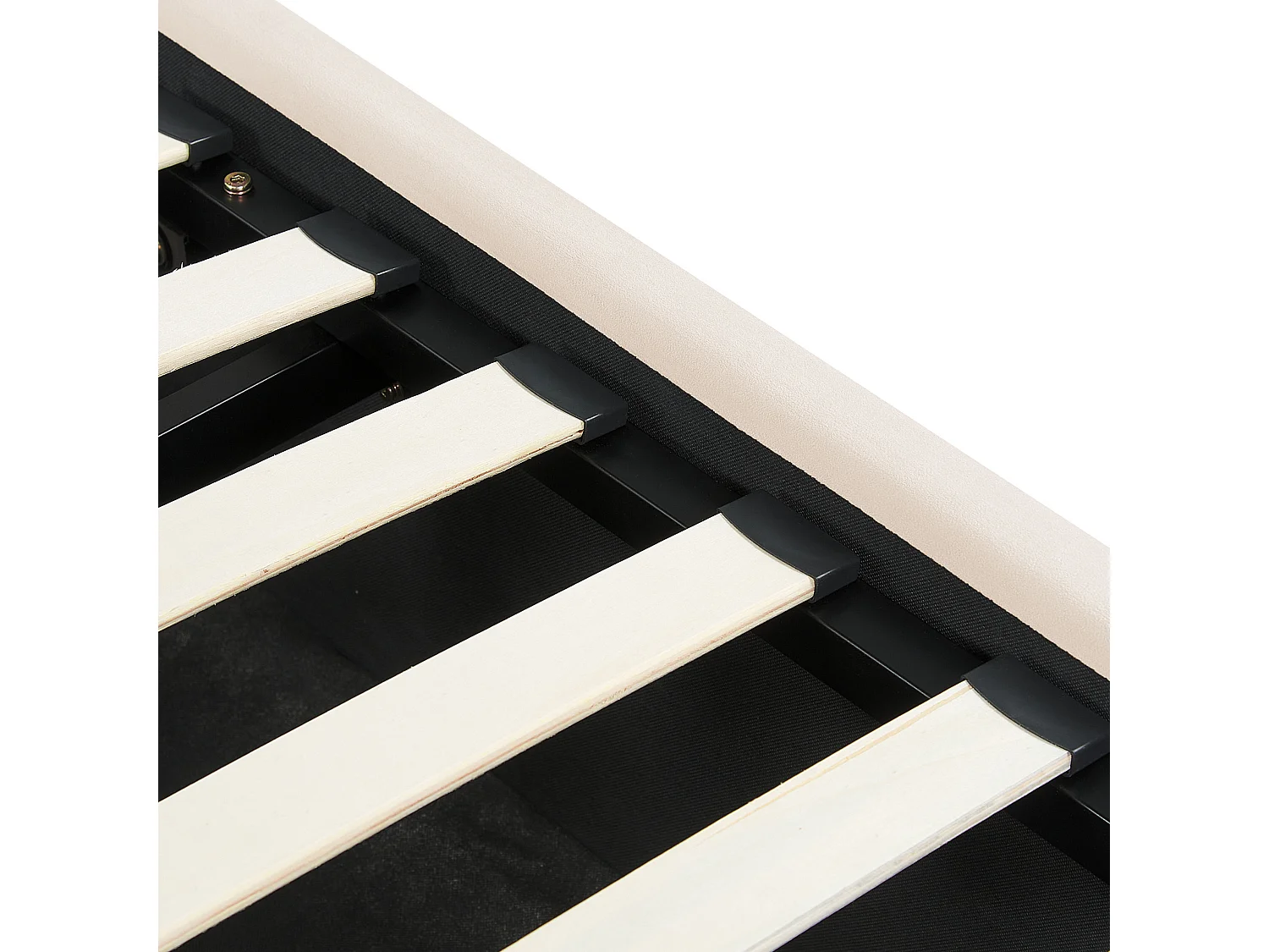 Lit ottoman enfant Velours ANET 90 x 200 cm Beige