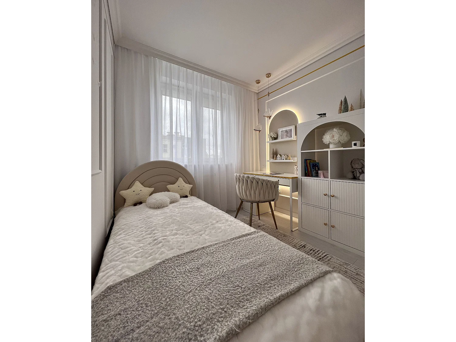 Bed met opbergruimte beige 90 x 200 cm ANET