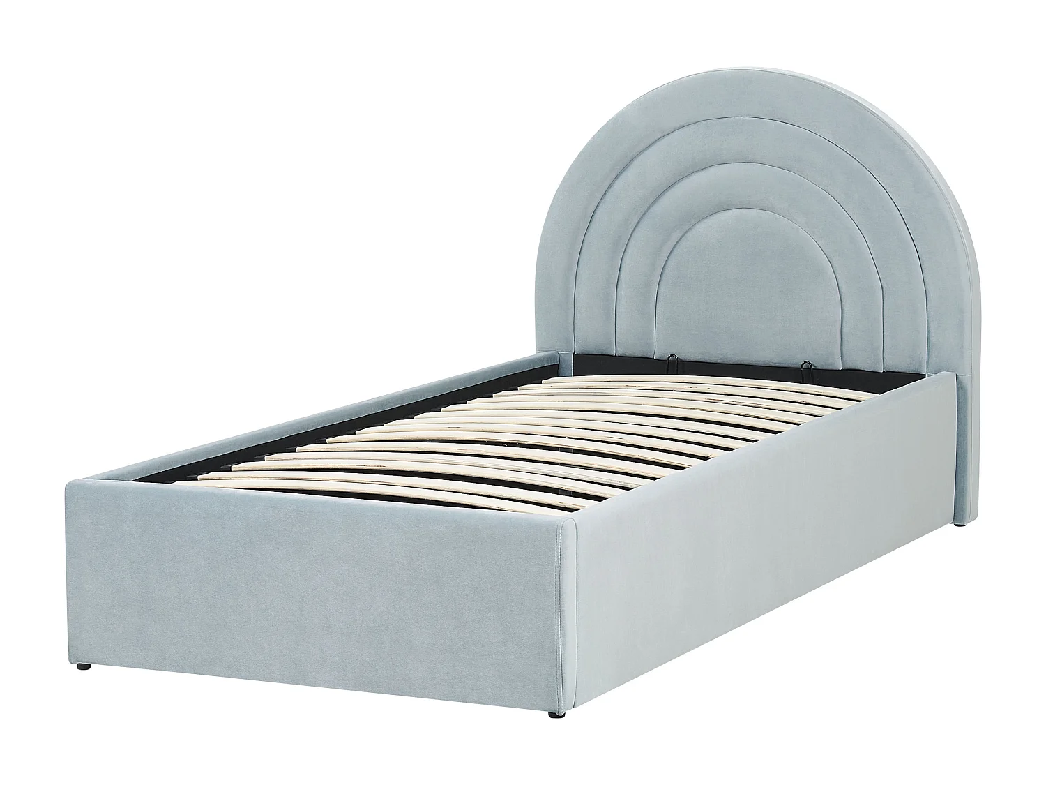 Bed met opbergruimte lichtblauw 90 x 200 cm ANET