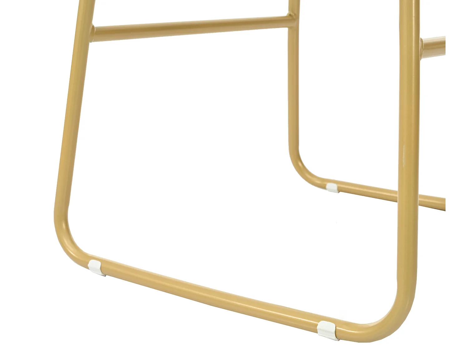 Table de bar 120cm avec rangement - structure métallique - style contemporain - Doré