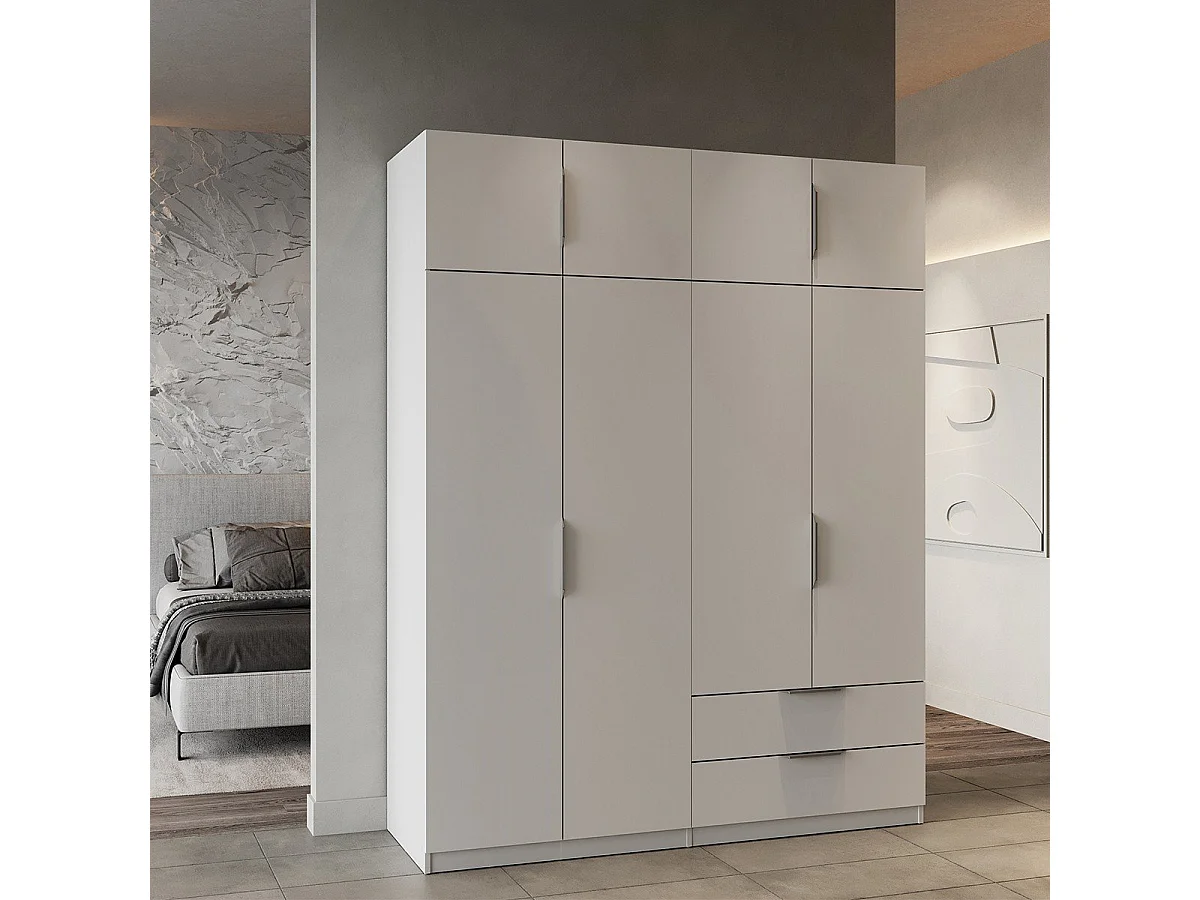 Roupeiro AMBIHOME SHADE 14 - Branco, C157xP51xA203cm