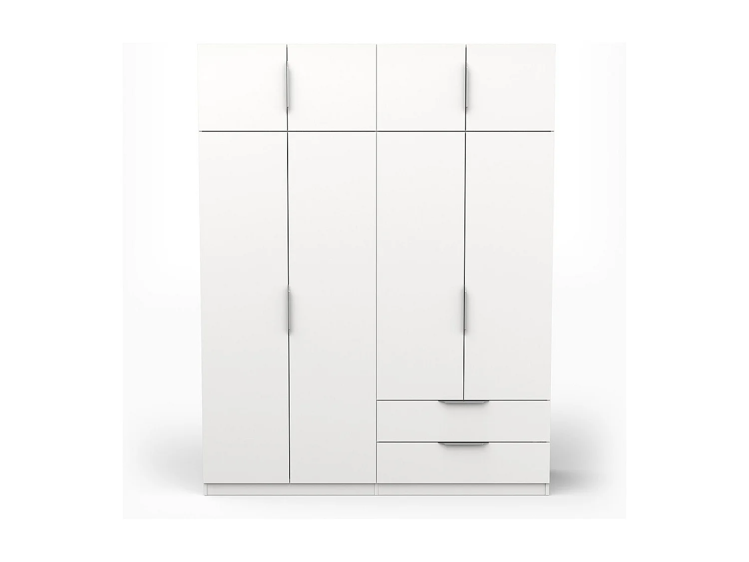 Armadio 8 ante e 2 cassetti L157,3 cm - Ghost