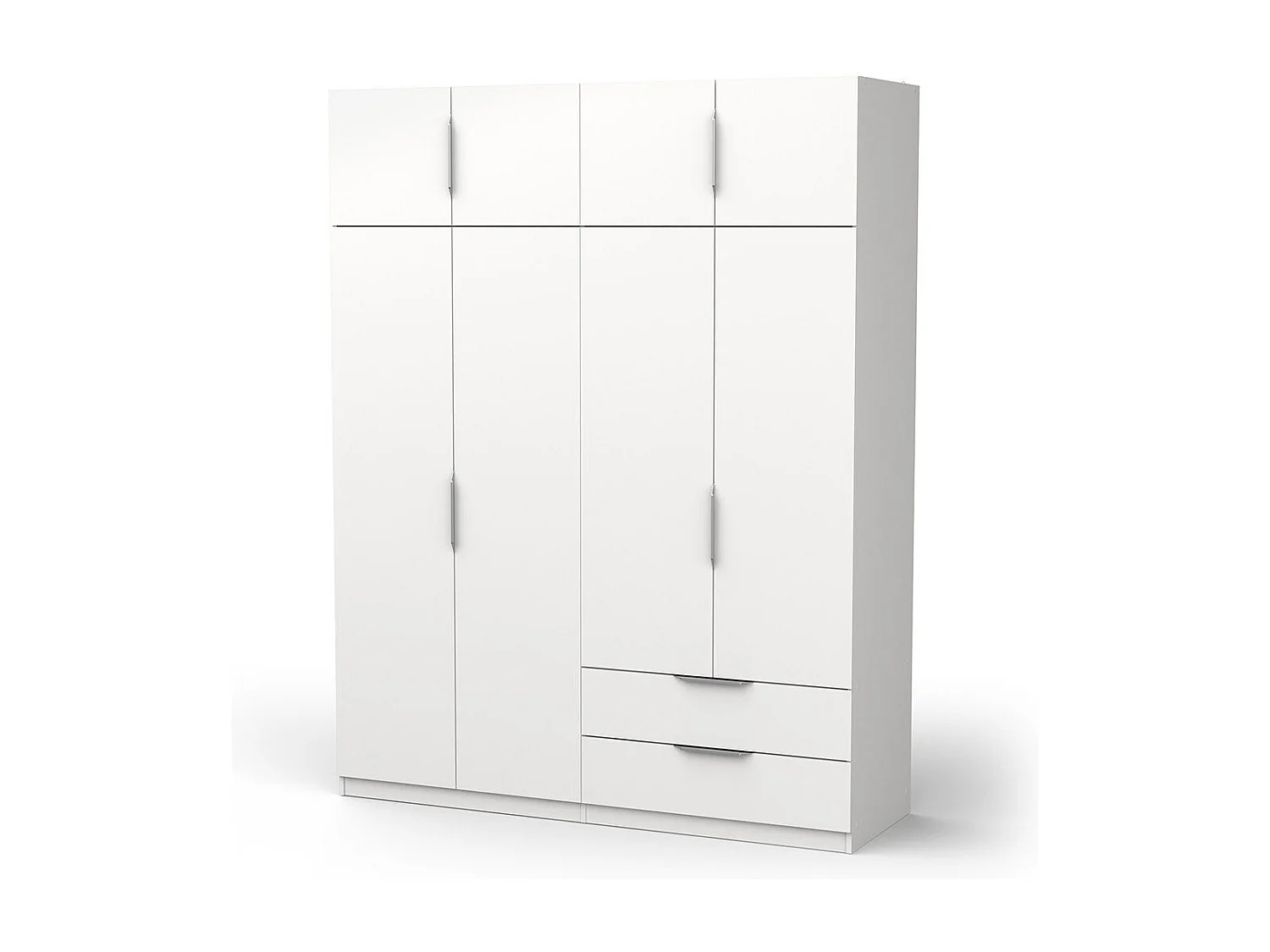 Armadio 8 ante e 2 cassetti L157,3 cm - Ghost