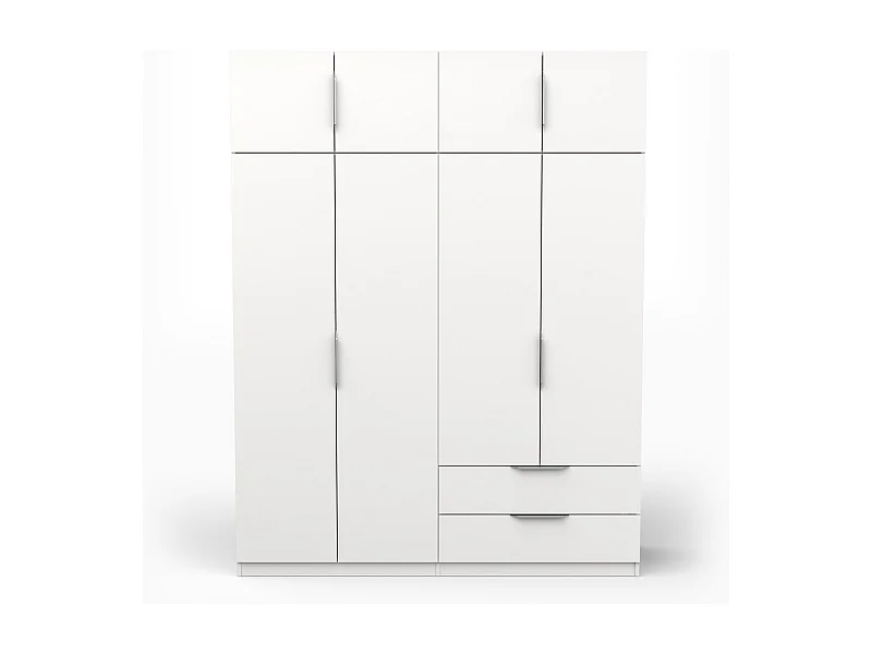 Armadio 8 ante e 2 cassetti L157,3 cm - Ghost