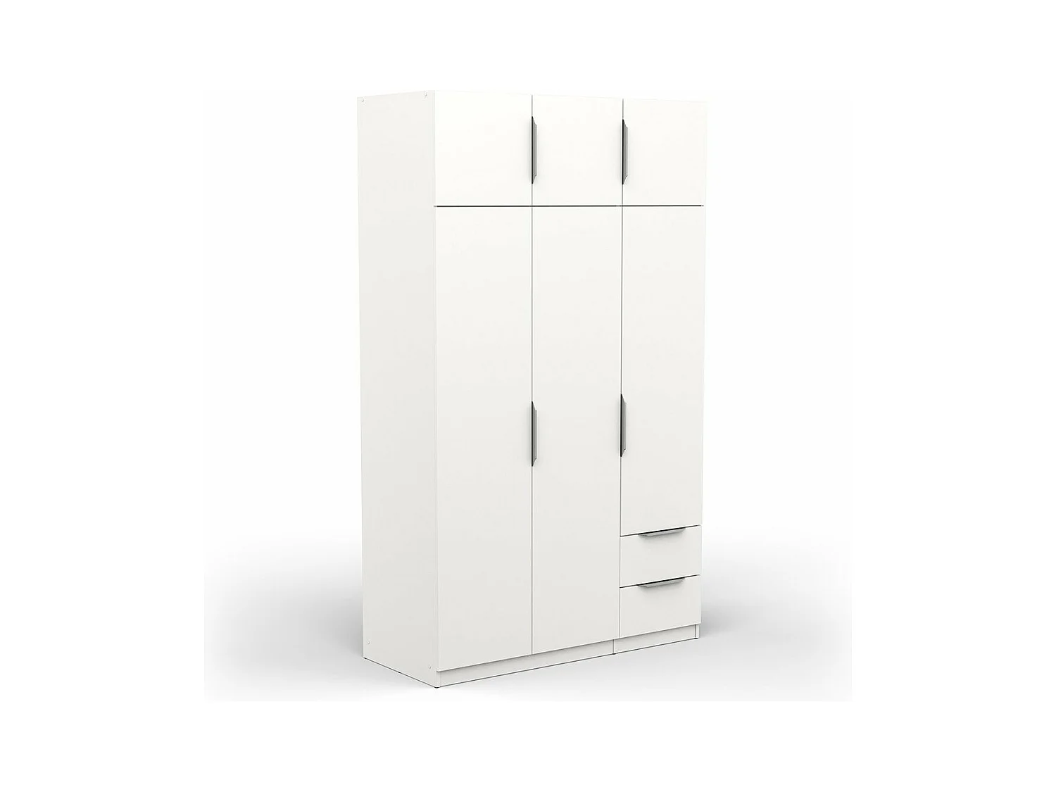 Armoire 6 portes et 2 tiroirs Ghost - L119,4 cm