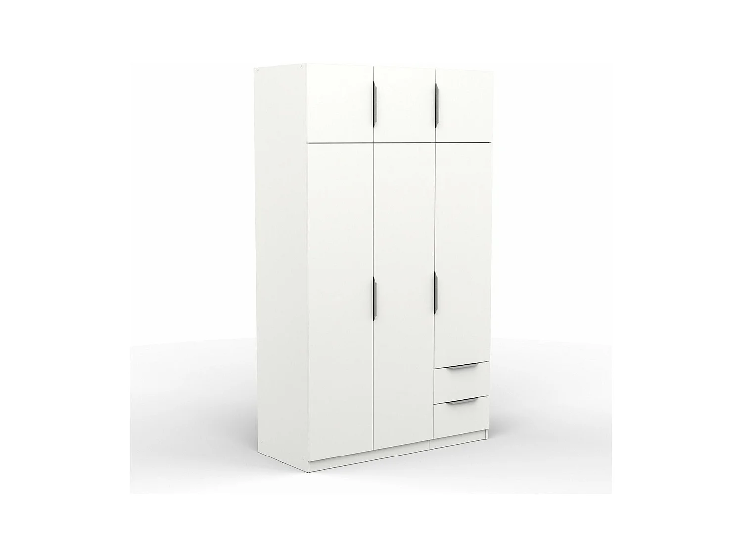 Armoire 6 portes et 2 tiroirs Ghost - L119,4 cm