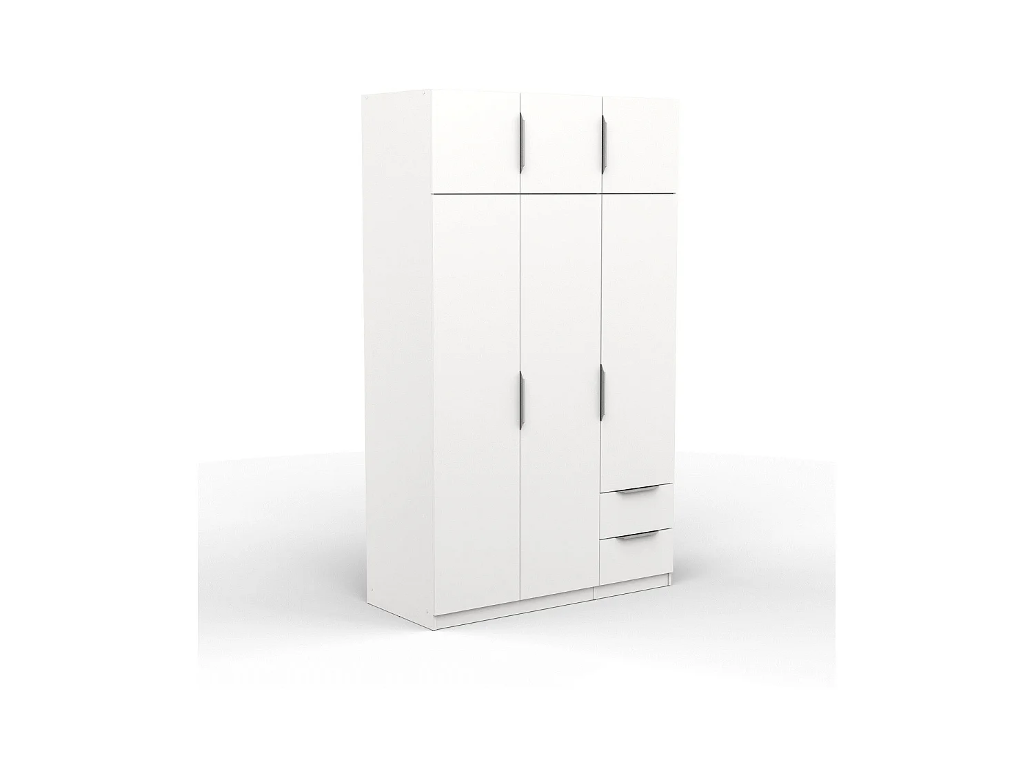Armoire 6 portes et 2 tiroirs Ghost - L119,4 cm