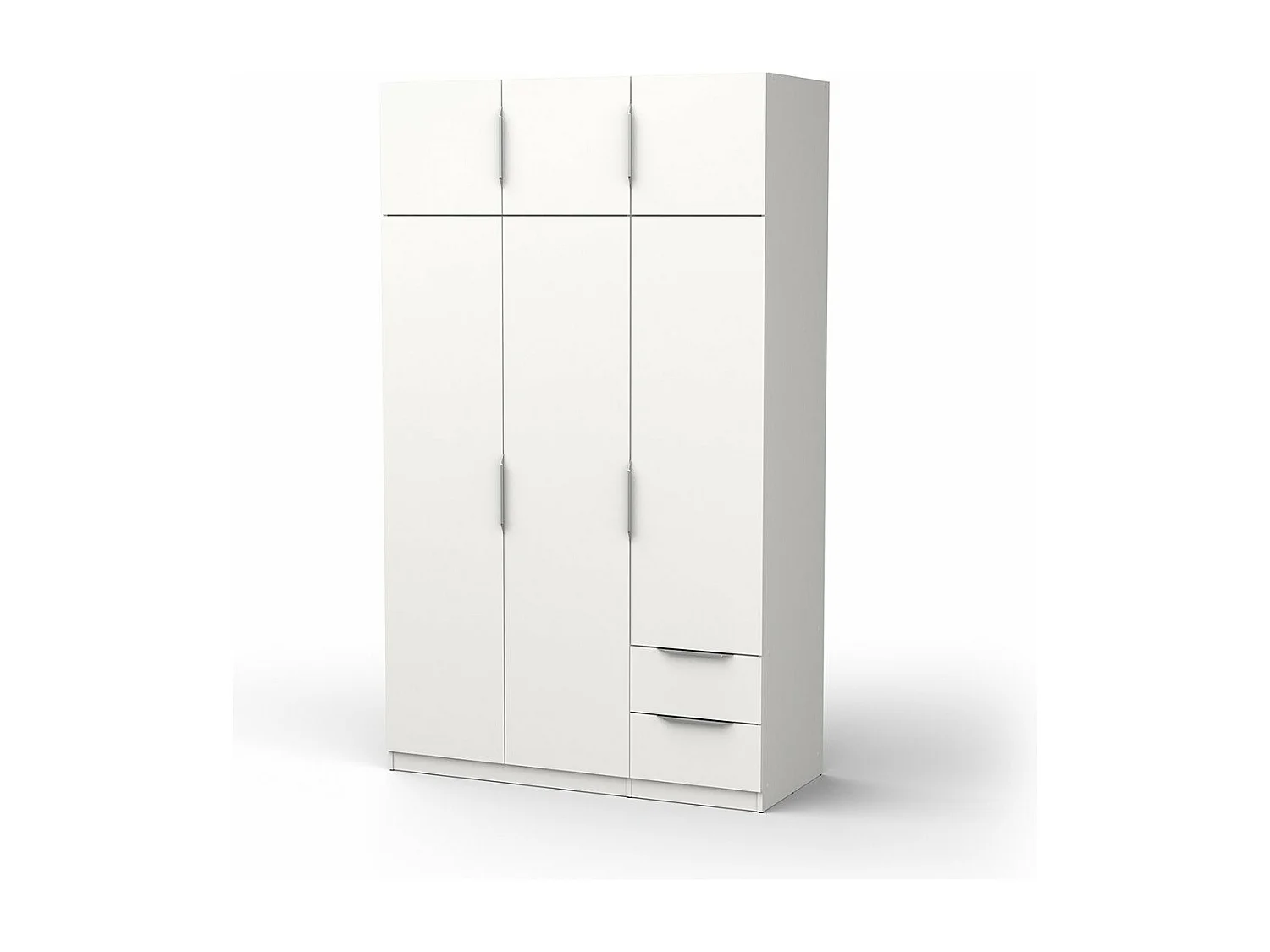 Armoire 6 portes et 2 tiroirs Ghost - L119,4 cm