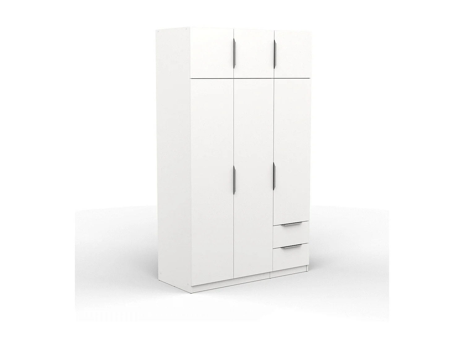 Armoire 6 portes et 2 tiroirs Ghost - L119,4 cm