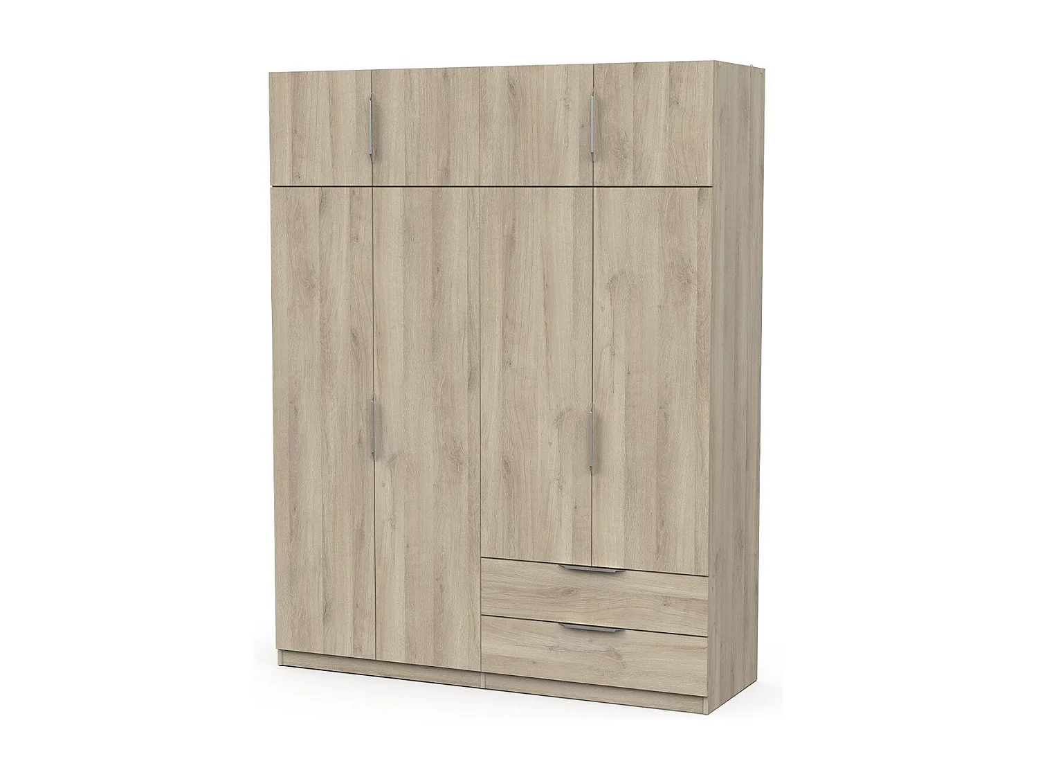 Armadio 8 ante e 2 cassetti L157,3 cm - Ghost