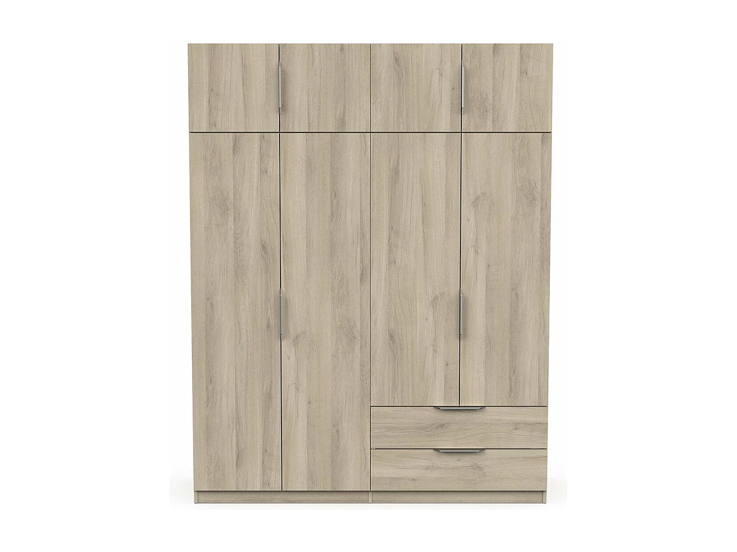 Armadio 8 ante e 2 cassetti L157,3 cm - Ghost