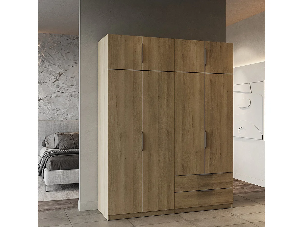 Armadio 8 ante e 2 cassetti L157,3 cm - Ghost