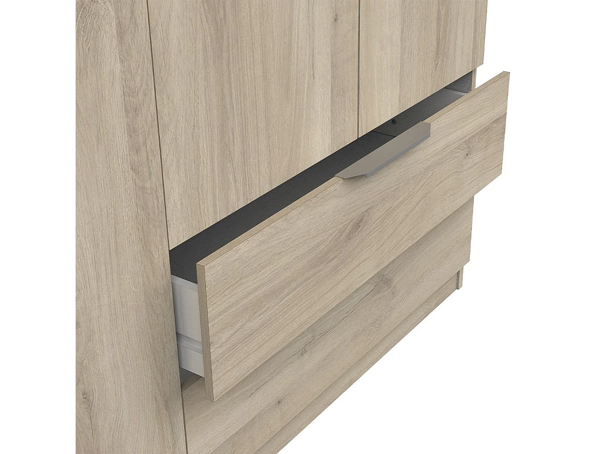 Armadio 8 ante e 2 cassetti L157,3 cm - Ghost