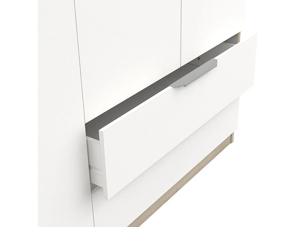 Armoire 8 Portes et 2 Tiroirs L157,3 cm - Ghost