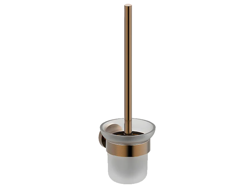 Luisa scopino con supporto rame spazzolato Essebagno