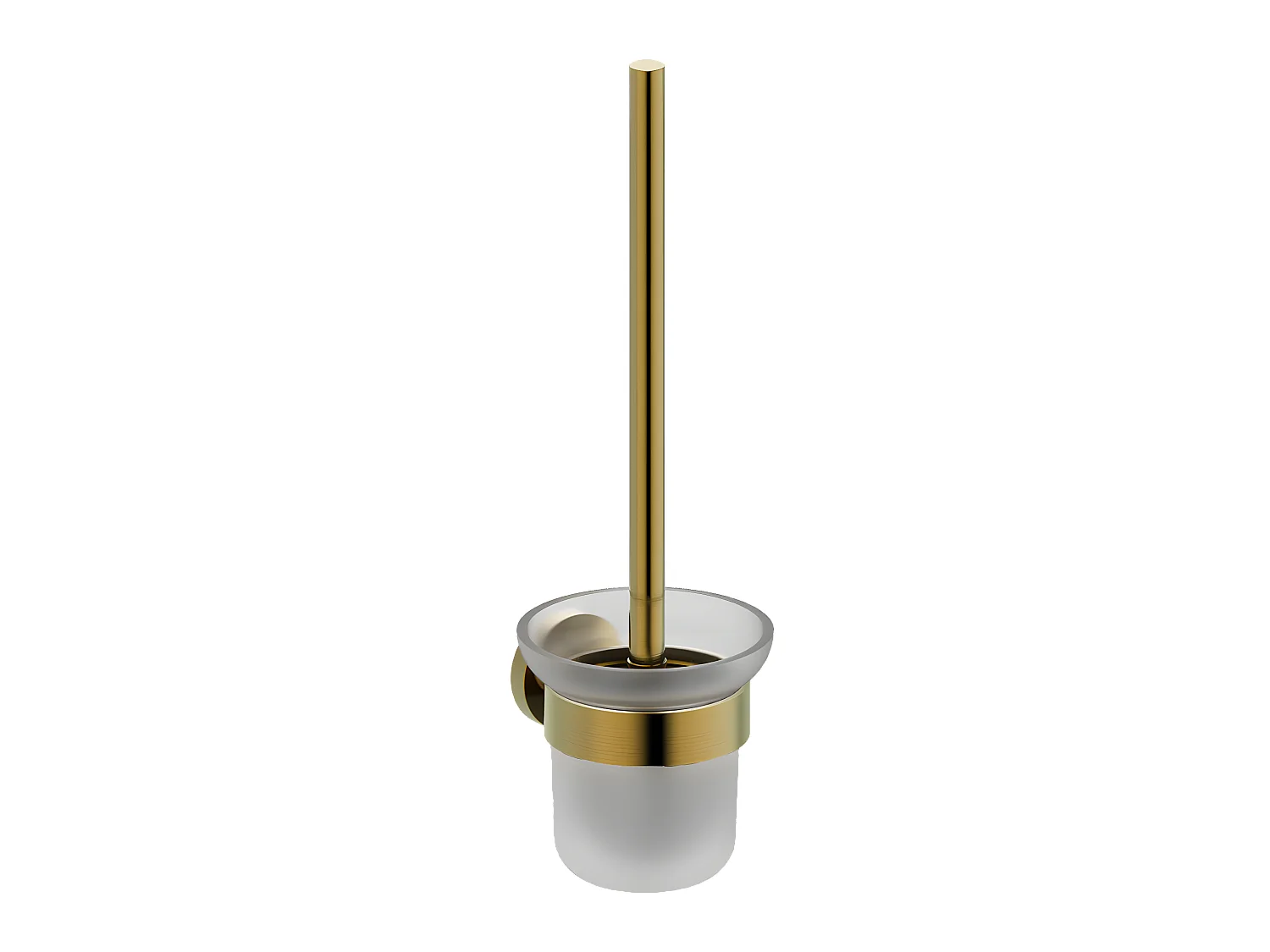 Luisa brosse WC avec support or brossé - Essebagno