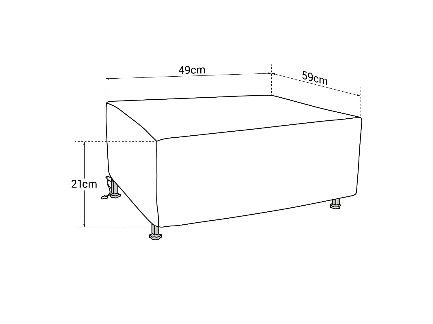Hoes voor bakplaat - Maat S