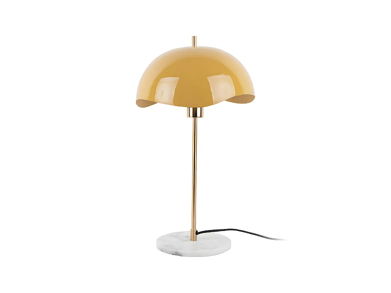Tischleuchte Waved Dome - Honiggelb