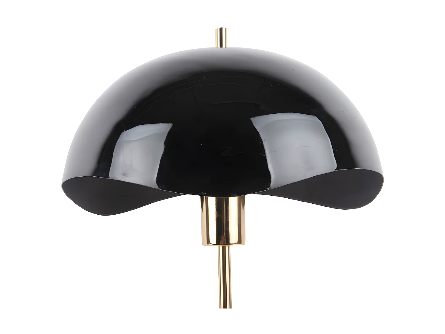 Tischleuchte Waved Dome - Schwarz