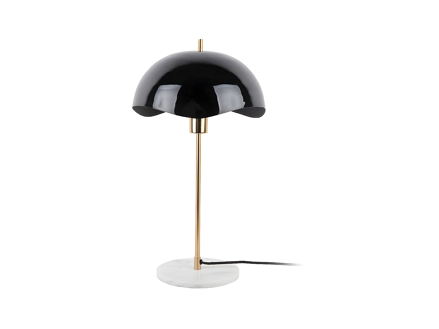 Tafellamp Waved Dome - Zwart