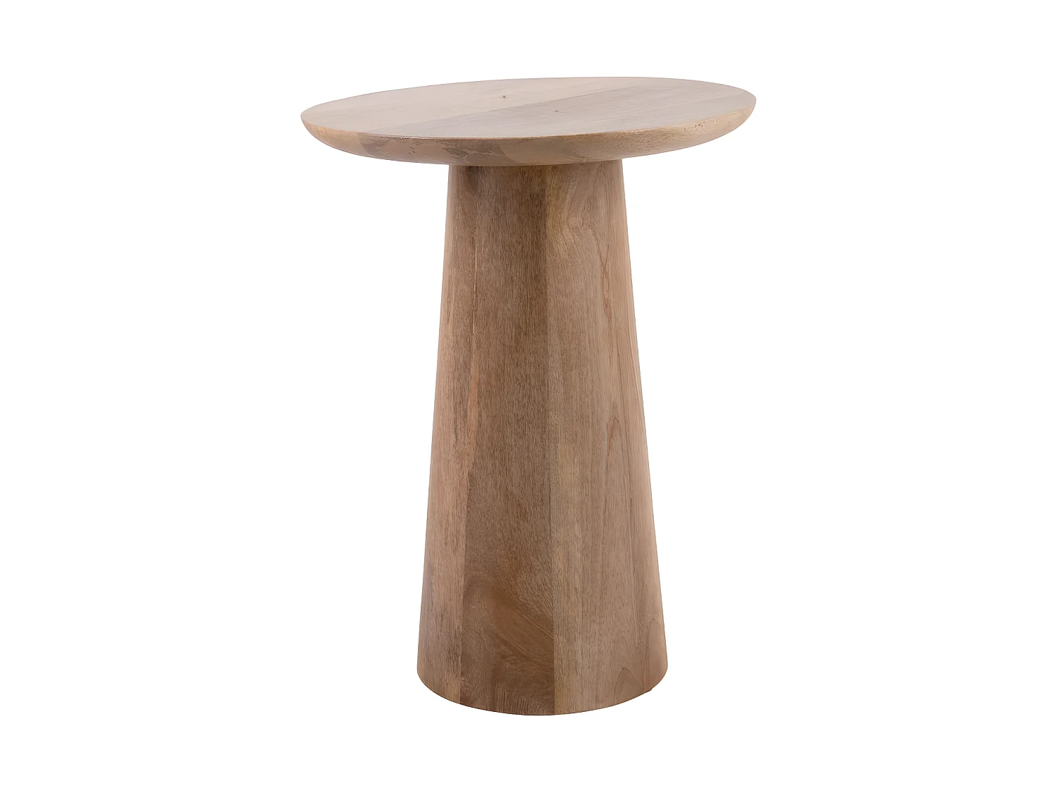 Force - Table d’appoint en bois de manguier ø35,5cm - Bois clair