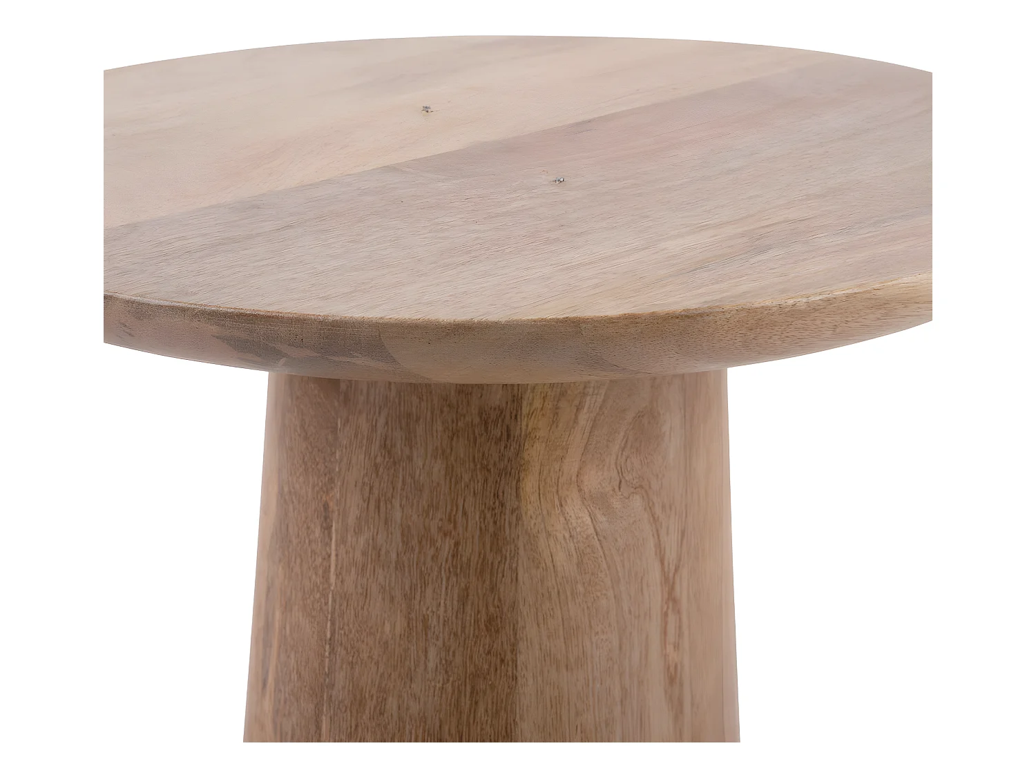 Force - Table d’appoint en bois de manguier ø35,5cm - Bois clair