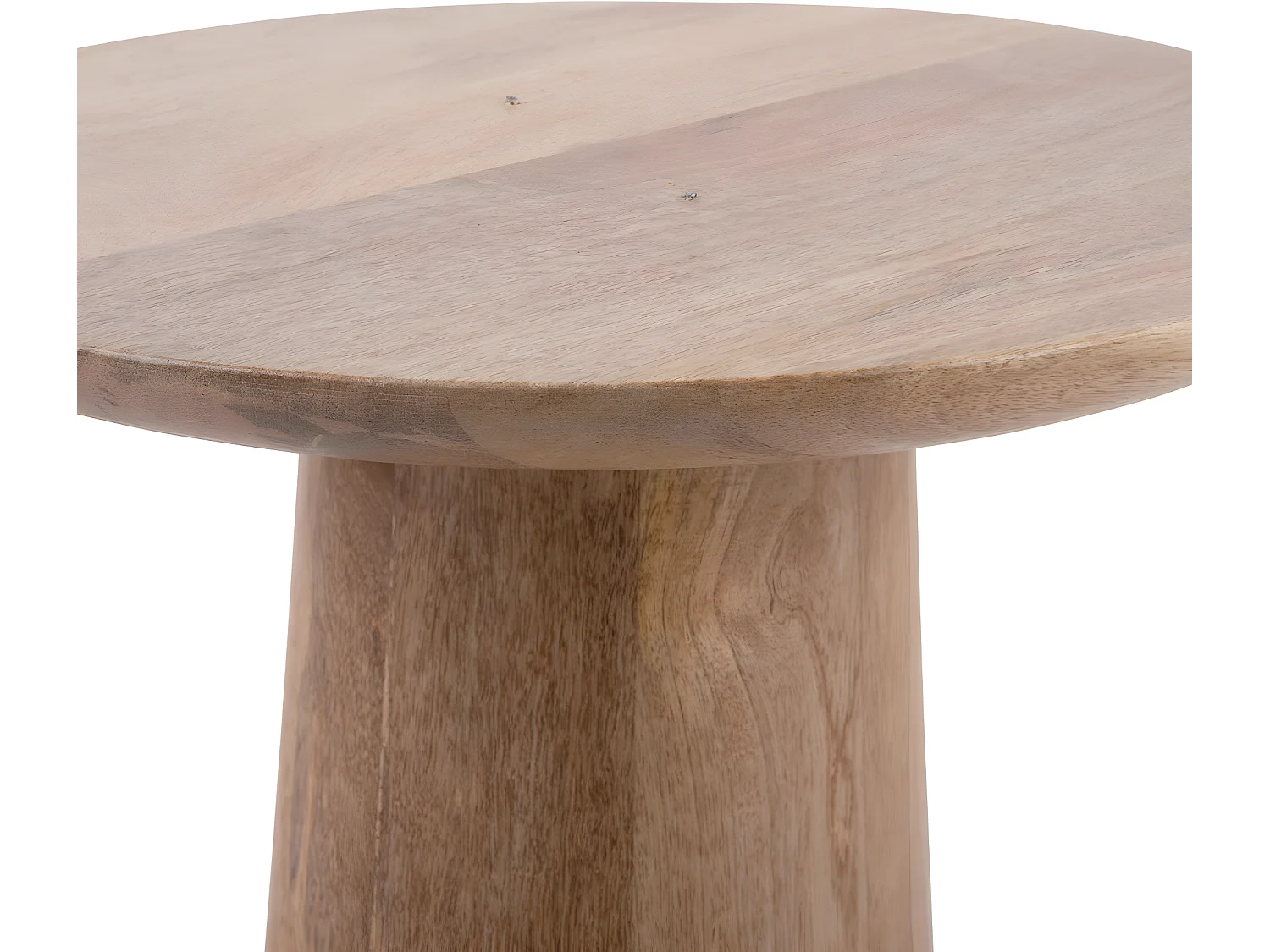 Force - Table d’appoint en bois de manguier ø35,5cm - Bois clair