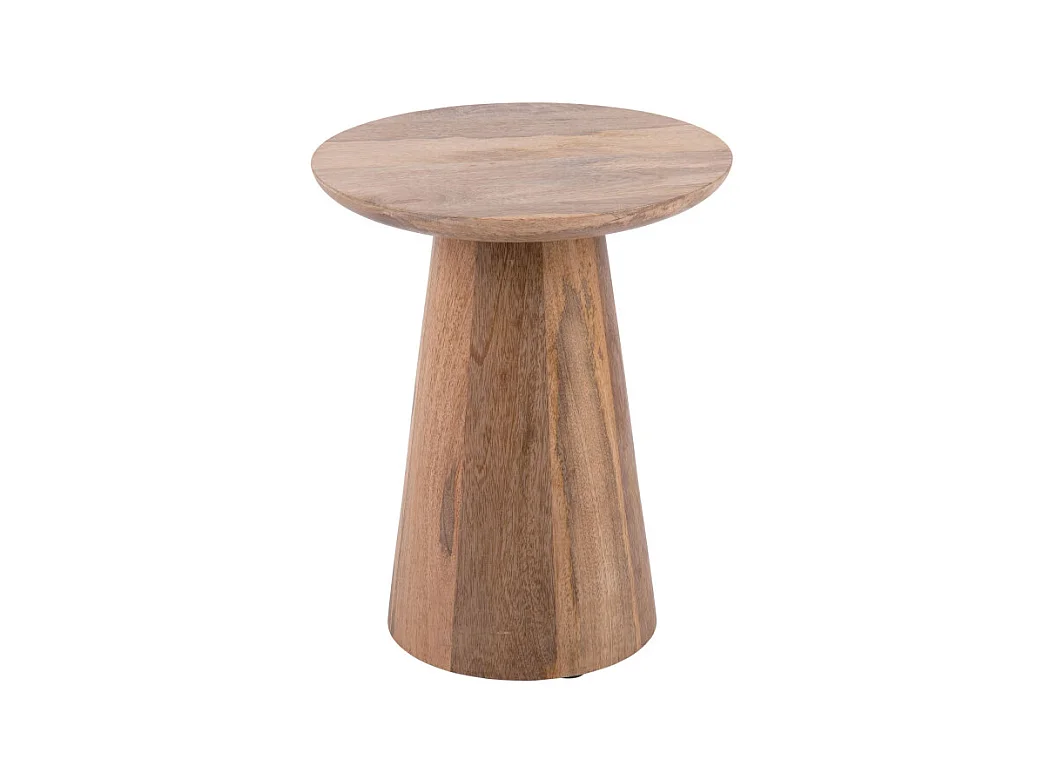 Force - Table d’appoint en bois de manguier ø30cm - Bois clair