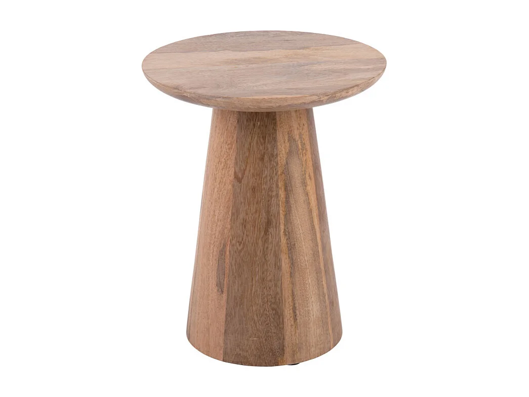 Force - Table d’appoint en bois de manguier ø30cm - Bois clair
