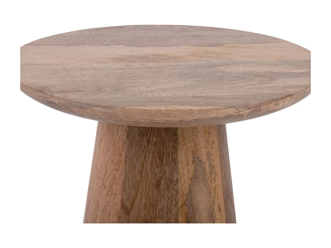 Force - Table d’appoint en bois de manguier ø30cm - Bois clair