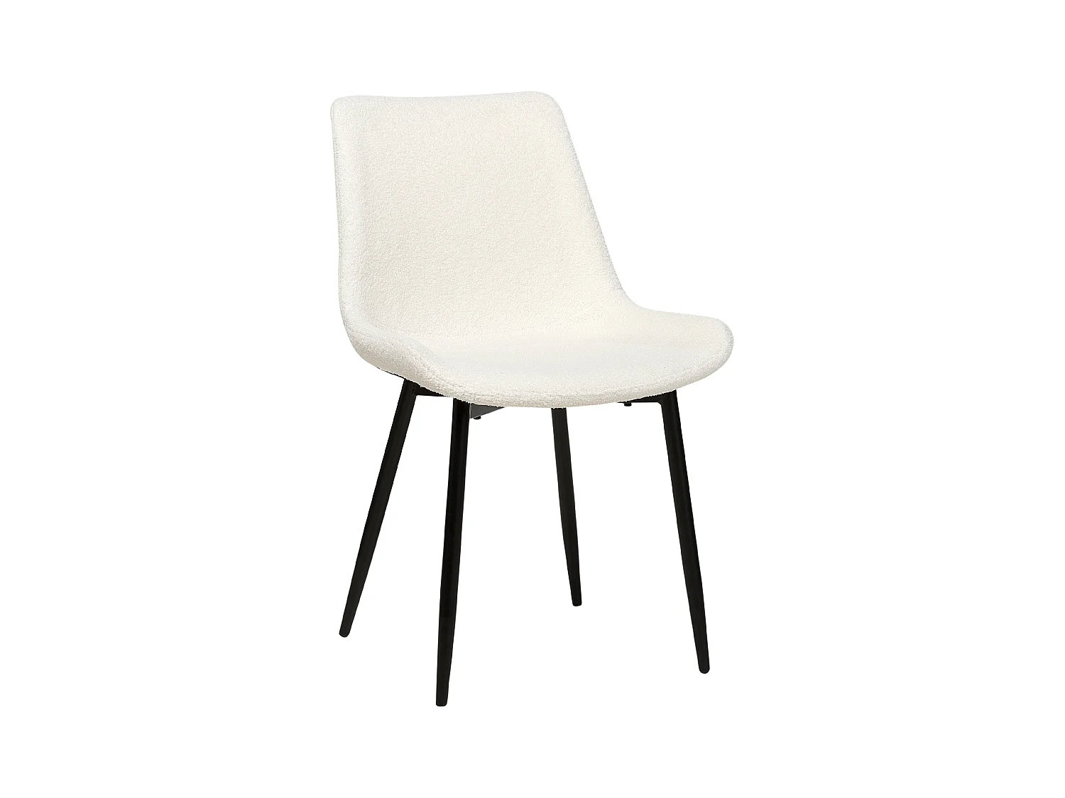 Set van 2 eetkamerstoelen AVILLA Bouclé Wit