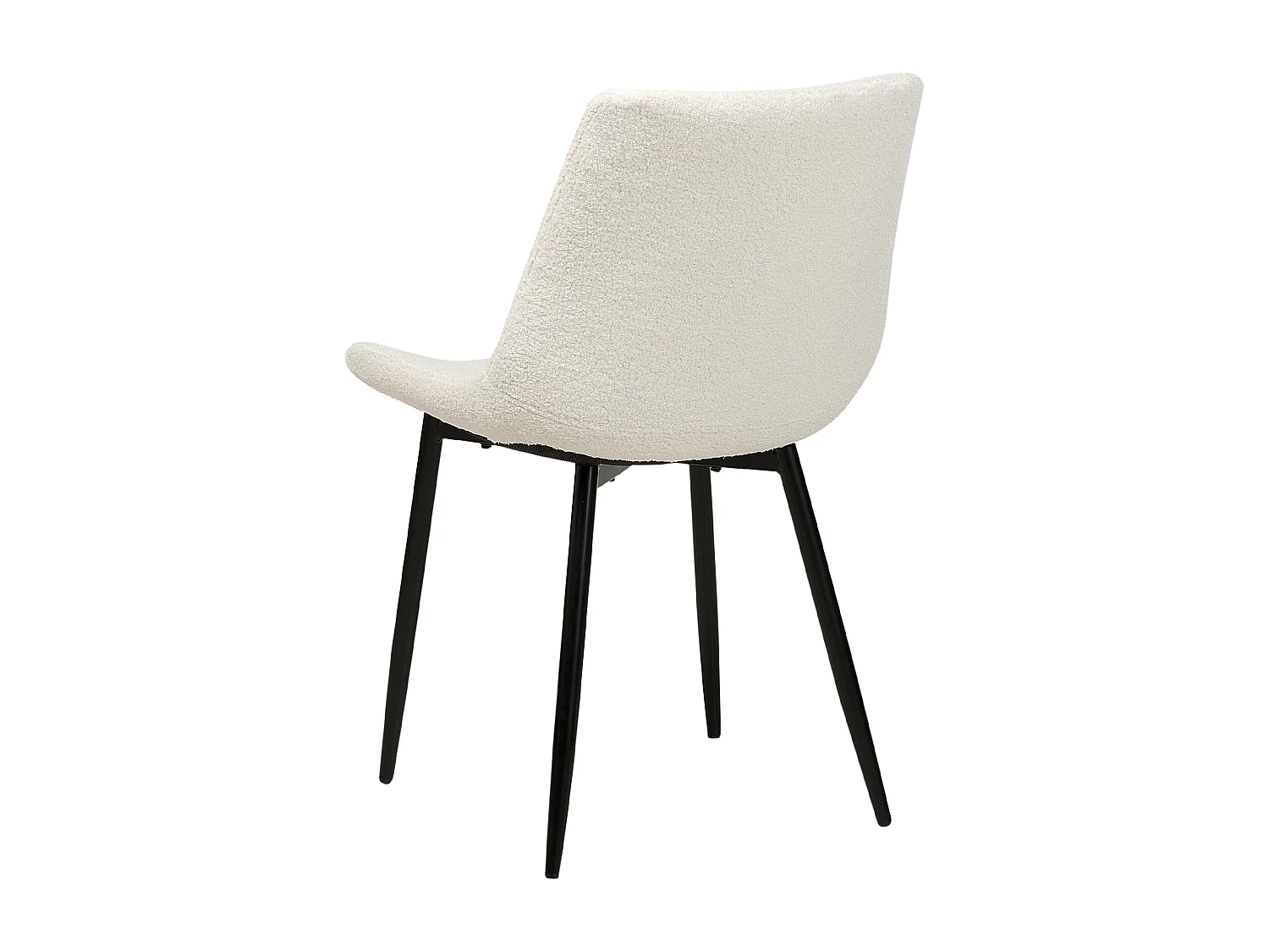 Set van 2 eetkamerstoelen AVILLA Bouclé Wit