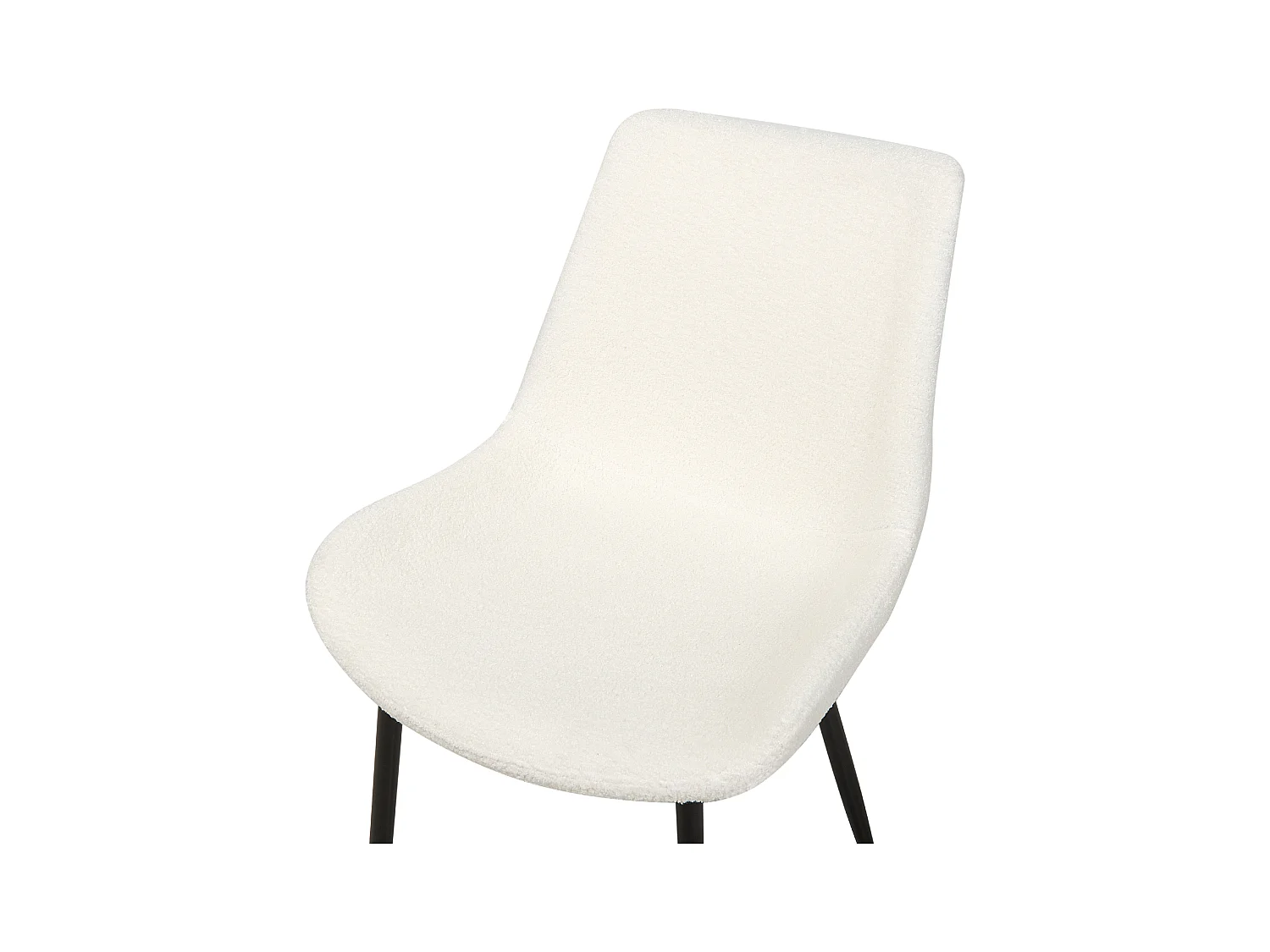 Set van 2 eetkamerstoelen AVILLA Bouclé Wit