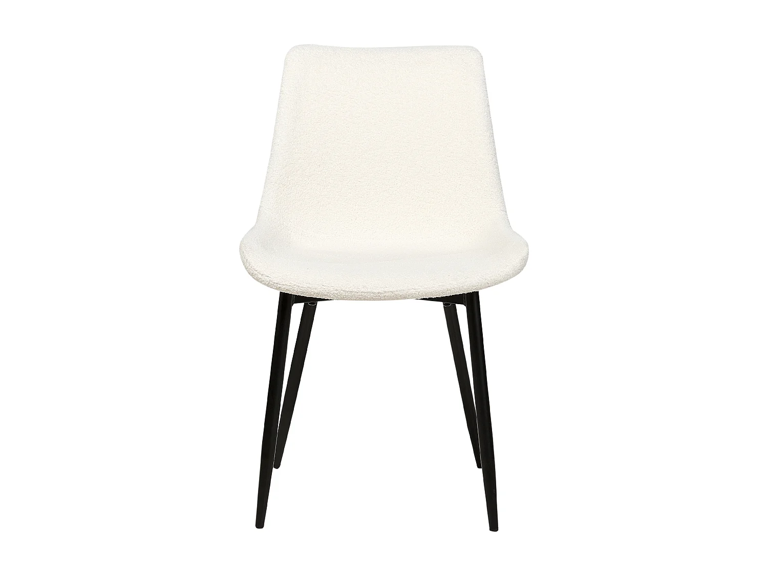 Set van 2 eetkamerstoelen AVILLA Bouclé Wit