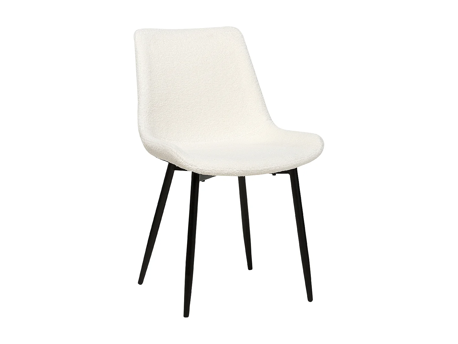 Set van 2 eetkamerstoelen AVILLA Bouclé Wit